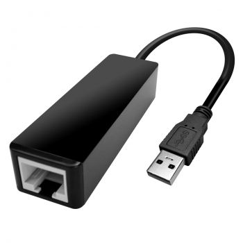 POWERTECH Converter USB 2.0 σε Ethernet CAB-U038, 0.2m, μαύρο - Networking