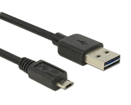 POWERTECH καλώδιο USB σε USB Micro CAB-U062, Easy USB, 2m, μαύρο - Cables