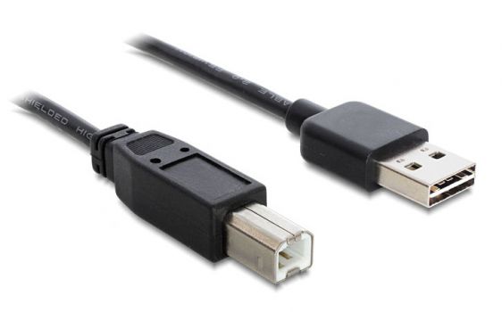 POWERTECH καλώδιο USB σε USB Type B CAB-U090, Dual Easy, 1.5m, μαύρο - Cables - Adapters