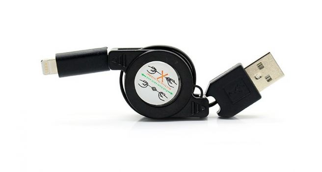 POWERTECH καλώδιο USB σε Lightning CAB-U104, πτυσσόμενο, 0.70m, μαύρο - Cables