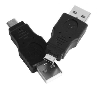 POWERTECH αντάπτορας USB Micro σε USB CAB-U109, nickel, μαύρος - Cables - Adapters