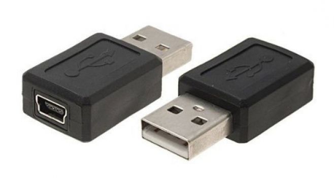 POWERTECH αντάπτορας USB σε USB Mini θηλυκό CAB-U111, μαύρος - Cables - Adapters