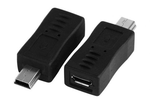 PΟWERTECH αντάπτορας USB Mini σε USB Micro θηλυκό CAB-U113, μαύρος - Cables - Adapters