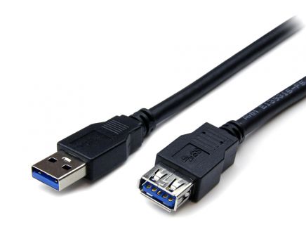 POWERTECH καλώδιο USB 3.0 σε USB female CAB-U123, copper, 1.5m, μαύρο - Cables - Adapters