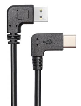 POWERTECH Καλώδιο USB σε USB Type-C CAB-U134, 90°, Dual Easy USB, 0.5m - Καλώδια