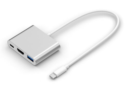 POWERTECH αντάπτορας USB-C σε USB 3.0/USB-C/HDMI CAB-UC004, ασημί - Cables - Adapters