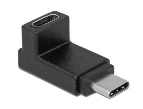POWERTECH αντάπτορας USB-C αρσενικό σε θηλυκό CAB-UC026, 90°, μαύρος - Cables - Adapters