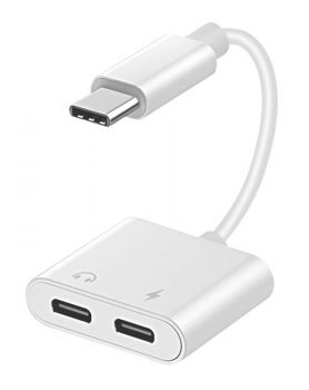 POWERTECH αντάπτορας USB Type-C σε 2x USB Type-C CAB-UC054, 0.11m, λευκό - Καλώδια