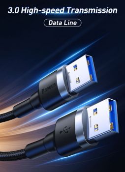 BASEUS καλώδιο USB 3.0 σε CADKLF-C0G, 5Gbps, 1m, μαύρο - Cables - Adapters