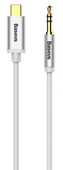 BASEUS καλώδιο USB Type-C σε 3.5mm Yiven CAM01-02, 1.2m, λευκό - Καλώδια