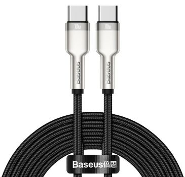 BASEUS καλώδιο USB Type-C CATJK-D01, 5A 100W, 2m, μπεζ - Καλώδια