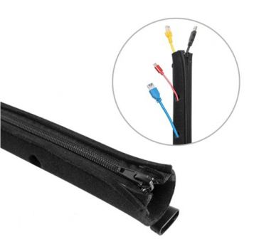 BRATECK Δεματικό Καλωδίων τύπου Flex Wrap CC15-1, με φερμουάρ, 100x10cm - Cables - Adapters