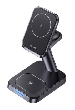 USAMS ασύρματος φορτιστής CC150, 3 σε 1, μαγνητικός, 20W, μαύρος - Mobile chargers