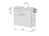 Cisa - Padlock 70mm - Safe deposit boxes -Security Locks - Padlocks
