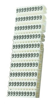 POWERTECH Clip αρίθμησης καλωδίου Νο 9, White, 10τεμ. - Cables - Adapters