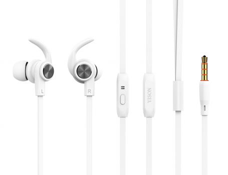 YISON Earphones με μικρόφωνο CX300, on/off, 1.2m, με μαγνήτη, λευκά - Earphones - Bluetooth