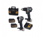 Dewalt Mclaren DCK200MM2T Σετ Κρουστικό Δραπανοκατσάβιδο & Παλμικό Κατσαβίδι 18V 2X4.0Ah & Θήκη - Set Cordless Tools