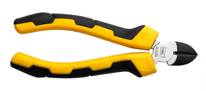 DELI πλαγιοκόφτης DL2206 με αντιολισθητικές λαβές, 17cm - Pliers