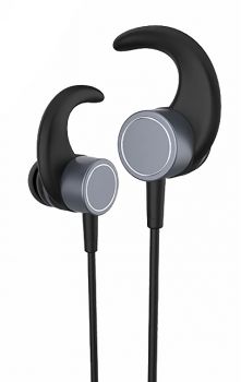 YISON Earphones E17-BK, Bluetooth 5.0, multipoint, με μαγνήτη, μαύρα - Ακουστικά - Bluetooth