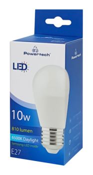 POWERTECH LED Λάμπα Mini Globe E27-009 10W, 6500K, E27, Samsung LED, IC - Lighting