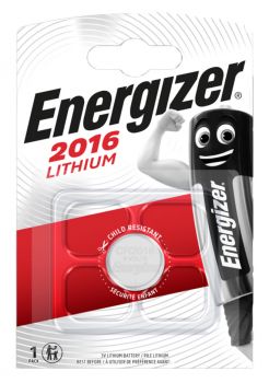 ENERGIZER μπαταρία λιθίου CR2016, 3V, 1τμχ - Alkaline / Rechargeable batteries
