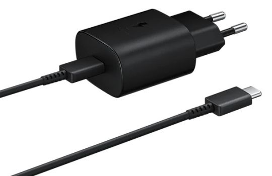 SAMSUNG φορτιστής τοίχου EP-TA800XBEGWW, USB Type-C, 25W 3A, μαύρος - Φορτιστές κινητών