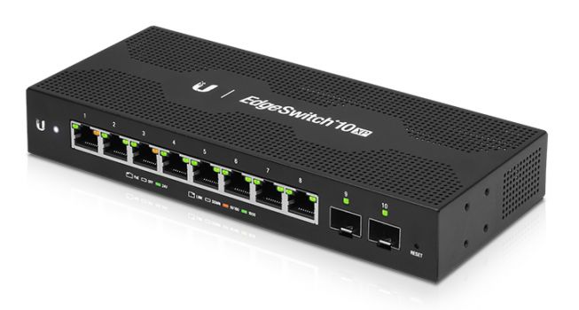 UBIQUITI Gigabit PoE switch ES-10XP, 8x 10/100/1000Mbps - Networking