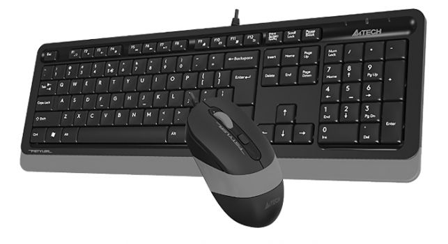 A4TECH σετ ποντίκι/πληκτρολόγιο F1010, ενσύρματο, μαύρο - Περιφερειακά PC