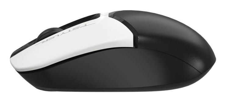 A4TECH ασύρματο ποντίκι Fstyler FG12, 1200DPI, 3 πλήκτρα, λευκό-μαύρο - Περιφερειακά PC