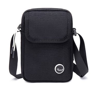 SUPER FIVE τσάντα ώμου FK00143, μαύρη - Bags - Wallets