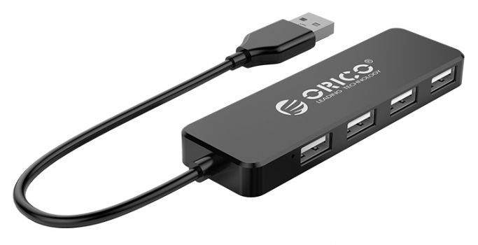 ORICO USB Hub FL01, 4x USB, μαύρο - Περιφερειακά PC