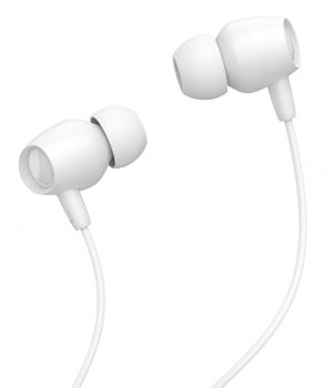 CELEBRAT Earphones Fly 1 με μικρόφωνο, 10mm, 3.5mm, 1.2m, λευκά - Earphones - Bluetooth