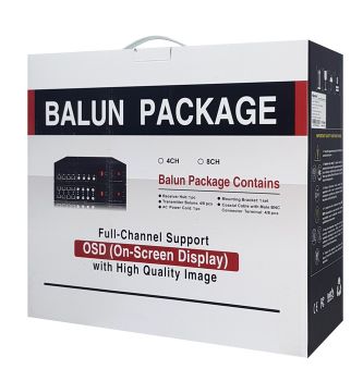 FOLKSAFE video and power receiver hub FS-HD4604VPS12, 4 channel - Security systems