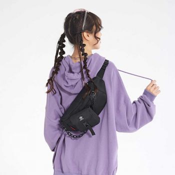 SUPER FIVE τσάντα μέσης FYB00037, μαύρη - Bags - Wallets