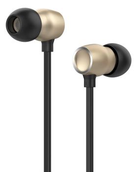 CELEBRAT earphones με μικρόφωνο G10, 10mm, 3.5mm, 1.2m, χρυσά - Earphones - Bluetooth