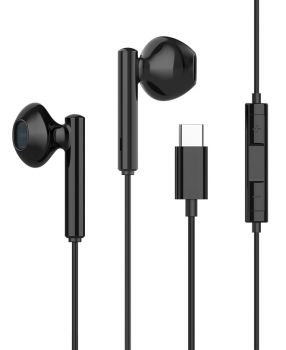 CELEBRAT earphones με μικρόφωνο G16, Type-C, 1.2m, μαύρα - Ακουστικά - Bluetooth