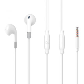 CELEBRAT earphones με μικρόφωνο G8, 3.5mm, 1.2m, λευκά - Earphones - Bluetooth