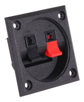 Τερματικός ακροδέκτης ηχείου GNI0237, 2-pin, μαύρος, 10τμχ - Cables - Adapters