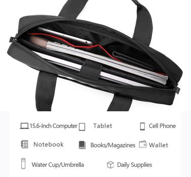 GOLDEN WOLF τσάντα ώμου GW00012, με θήκη laptop 15.6