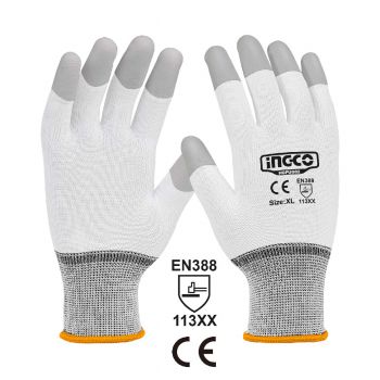 Γάντια Εργασίας PU στα Ακροδάκτυλα - Hand & Leg Protection