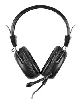 A4TECH Headset HS-30, 3.5mm, 40mm ακουστικά, μαύρα - Περιφερειακά PC