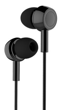 USAMS earphones με μικρόφωνο EP-12, 10mm, 3.5mm, 1.2m, μαύρα - Earphones - Bluetooth
