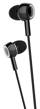 USAMS earphones με μικρόφωνο EP-12, 10mm, 3.5mm, 1.2m, μαύρα - Earphones - Bluetooth