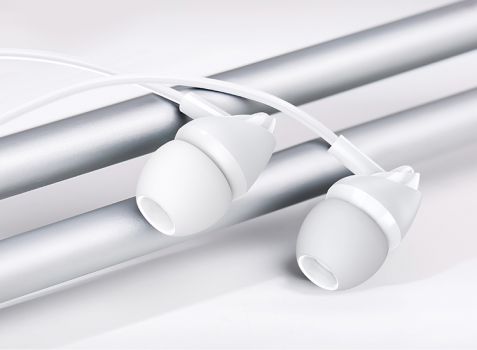 USAMS earphones με μικρόφωνο EP-39, 10mm, 3.5mm, 1.2m, λευκά - Earphones - Bluetooth