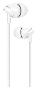 USAMS earphones με μικρόφωνο EP-39, 10mm, 3.5mm, 1.2m, λευκά - Earphones - Bluetooth