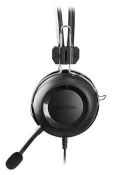 A4TECH Headset HU-35, USB, 40mm ακουστικά, 102 dB, μαύρα - Περιφερειακά PC