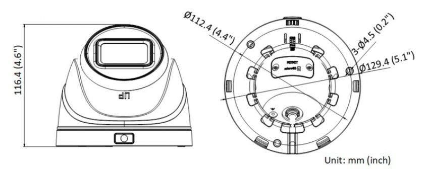 HIKVISION IP κάμερα HiWatch HWI-T641H-Z, POE, 2.8-12mm, 4MP, IP67 - Security systems
