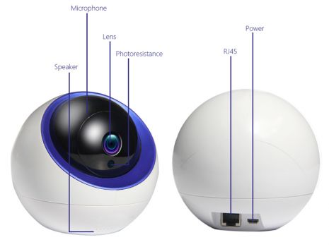 INNOTRONIK WiFi IP κάμερα ITY-PT16, ανίχνευση κίνησης, Tuya, 2MP, 1080p - Security systems