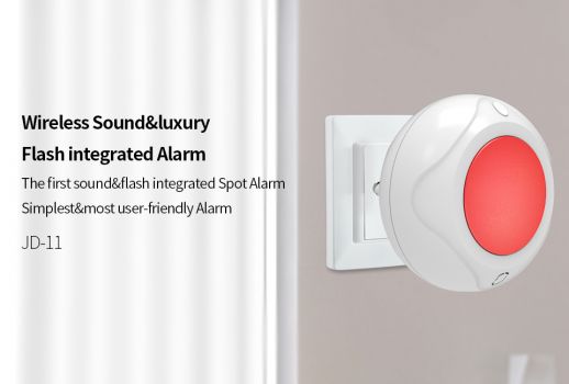 WOLF GUARD ασύρματη σειρήνα εσωτερικού χώρου JD-11, ηχητική και οπτική - Security systems