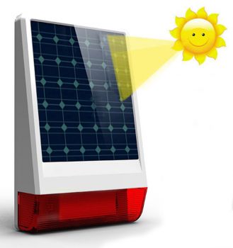 WOLF GUARD ασύρματη ηλιακή σειρήνα εξωτερικού χώρου JD-W06 - Security systems